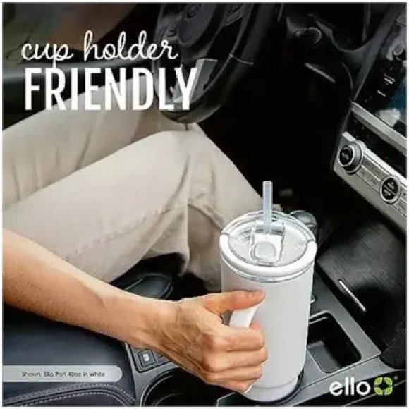 NWT Ello Port 40-oz. Stainless Steel Tumbler with Handle, 2 pk. - Picture 7 of 8